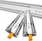 Industrielle Schubladenführungen mit Schloss, 1000 mm, 1200 mm, 1400 mm, 1600 mm, 1800 mm, 2000 mm, robuste Schubladenführungen mit Kugellager, 1 Paar Schrankschubladenführungen, einfarbig,