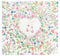 goldbuch 50 035 Gästebuch Charming Heart, Hochzeitsgästealbum mit 100 illustrierten Seiten, Fotogästebuch mit Hardcover aus Kunstdruck, Einband im Blumen-Design, ca. 24,5 x 22,5 x 3,5 cm, Weiß