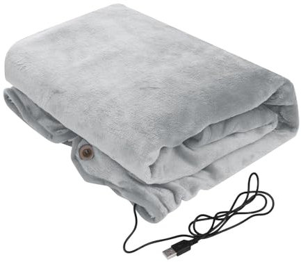 Heated Electric Blanket | USB Electric Throw Blanket Electric Flannel Blankets | Battery Operated 5V Heated Super Cozy Soft Wearable USB Heated Blanket For Sofa, Bed, Office, Machine Washable