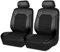 GTFRFD Auto Schonbezüge für opel Tigra Twintop Convertible(2004-2010) - Universeller Sitzbezug, PKW-Sitzschoner in Schwarz aus Leder