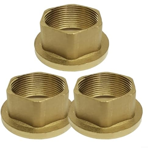 Floweringbeter Lot de 3 écrous en laiton robuste 32 mm pour robinet mitigeur monobloc pour cuisine, lavabo, évier