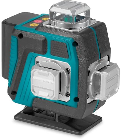 Yofidra Laser Level 4 x 360°, 16 Lines Green Laser Level Self Leveling with 2 Batteries, App Remote Control & Charger, Horizontal & Vertical Cross Line Laser Spirit Level for Indoor Outdoor