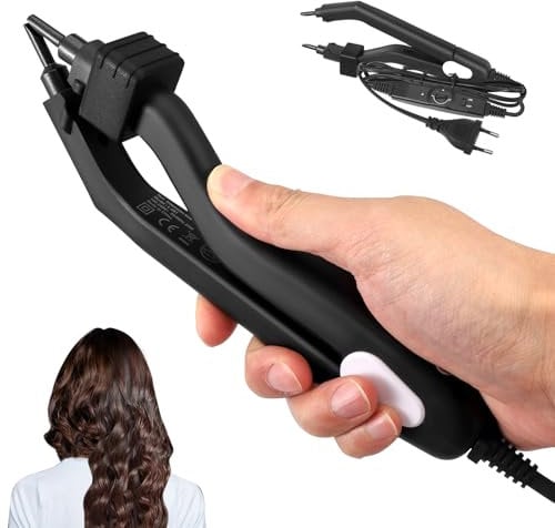 Hair Extensions Iron Professional Fusion Heat Iron Connector Wall 210°F-390°F Temperature Adjust Hair Extensions Iron Kit Tool DOYFAY