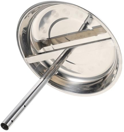 IMIKEYA Hühnerpfanne aus Edelstahl Schawarma-Grill vertikale Spießform Pastor-Spieß zum Grillen vertikaler Grillspieß hähnchenbräter stehend halter Grillversorgung Rostfreier Stahl Silver