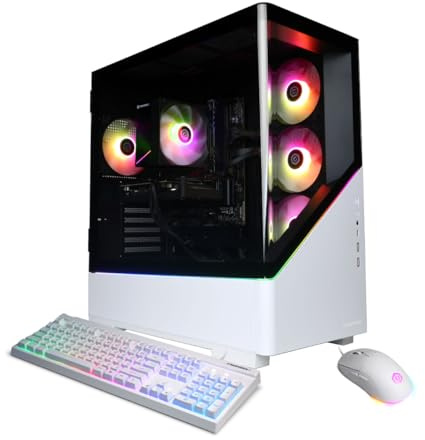 CyberPowerPC PC para Juegos Gamer Xtreme, Intel Core i7-14700F de 2,1 GHz, GeForce RTX 5060 Ti 8 GB, DDR5 de 16 GB, SSD PCIe 4.0 de 1 TB, Listo para WiFi y Windows 11 Home (GXiVR8040A19)