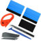 DIY Vinyl Wrap Tools, Kitchen Wrap, Wallpaper Smooth Tool, Countertop Wrap, Window Tint, Cabinet Wrap, Peel & Stick Install Tool, Felt Edge Squeegee, Edge Sticker, Cutter, Utility Knife, 6 in 1