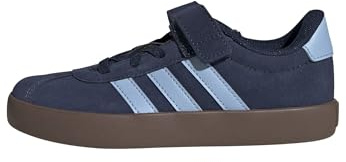 adidas Unisex Kids Vl Court 3.0 Hook and Loop Kids Shoes, Night Indigo/Clear Sky/Gum5, 13.5 UK Child