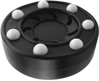 QSTDGVPW Hockey Puck Street Training Ball für Sportliebhaber, Schwarz