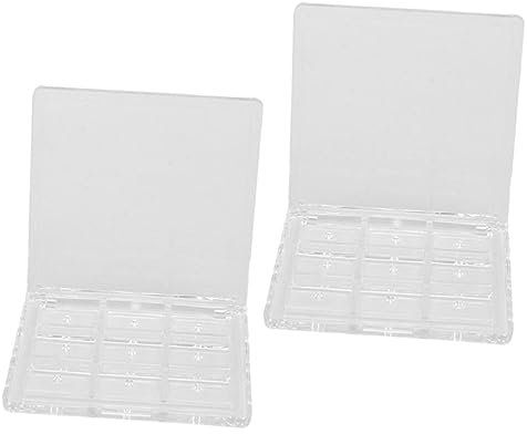 CALLARON 3stücke Lidschattenhalter Lidschattenbox Lidschatten-aufbewahrungsbox Rougebox Lidschatten-unterbehälter Kosmetikbox Lidschatten-aufbewahrungsplatte Leere Lidschattenbox Kosmetik