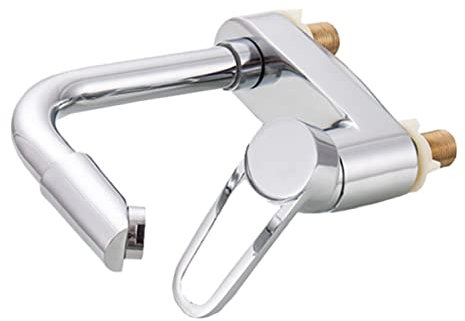 VILLCASE Grifo de Lavabo de Aleación de Zinc 360° Rotación Frío y Caliente Mezclador de Bañera para Cocina y Baño Accesorios de Instalación Grifo Resistente y Duradero