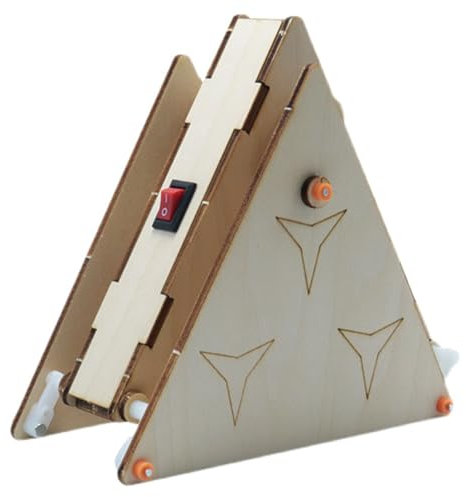 BANRIA DIY Holz Roboter Bausatz, Dreieckiger Elektronik Laufroboter zum Selberbauen, STEM Lernspielzeug für Erwachsene & Jugendliche, Schule Technik Bastelset Geschenk zu Weihnachten