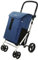 Carlett - Classic Family | Carro Plegable | Carrito de Supermercado Resistente | 4 Ruedas | para Compras Grandes | Gran Capacidad 64L | Bolsa Principal 32kg | Bolsa Isotérmica 12L | Denim