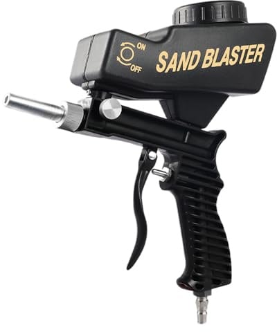 Sandblast Machine - Air , Abrasive | Handheld Sandblast Device Rust Remover, Rust Remover Machine for Metals, Paint Restoring Wood, Etched Glass