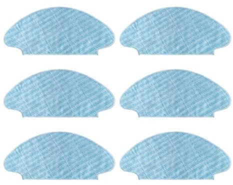 PNESHGTT Compatible con mopas HEPA con Filtro de Cepillo Lateral Compatible con aspiradoras robóticas Rowenta Explorer 20 40 50 RG7687/RR7687WH Force Sweep x3(6 Mops)