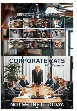 Kalender Katzen 2026 - Vertikaler Wandkalender Katzen 2026 | Business Kätzchen Design Planer Terminplaner Für Schreibtisch Schlafzimmer Kühlschrank Küche