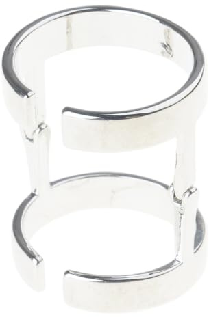 Ddujbtp Double Loop Joint Gothic Punk Rock Finger Finger Ringe Halloween Cosplay Schmuck Aktivität Geschenke Doppelschleife Ringe Für Schmuckherstellung