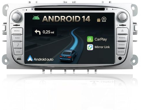 KECONSING [6G+128G] IPS 10.1 Android 14 Autoradio Für VW Golf 7 Golf VII 2012-2020 mit navi Octa Core-[Eingebauter CarPlay/Android Auto/DSP/Mirror Link/GPS Navi/360 Camera/Bluetooth 5.0/WiFi/USB