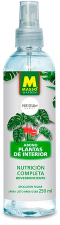 Abono para Plantas de Interior 250 ml | Fertilizante Foliar Completo con Efecto Reverdeciente Inmediato | Aplicación Directa a las Hojas | Mejor Nutrición e Hidratación más Verdes, Fuertes, Saludables
