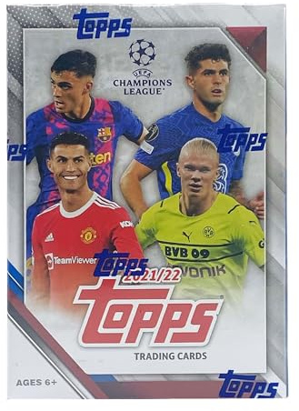 Topps Champions Leauge 2022 Value Box Fussball Soccer & Card Up Sleeve