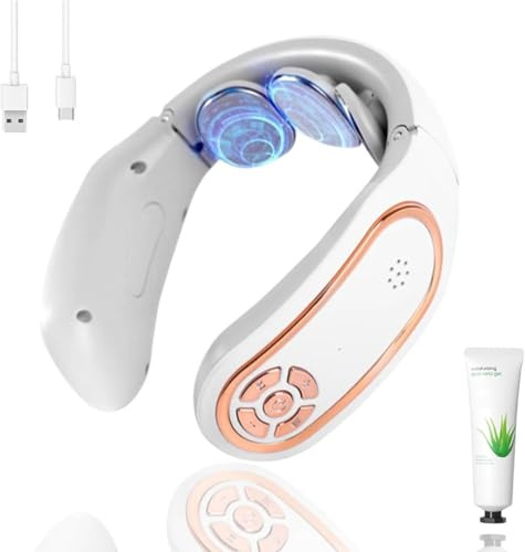 Masseur Cervical, 15 Niveaux D'Intensité 4 Modes Massage Cou Portable