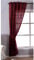 Gardinenbox 1er Set HxB 245x140 cm Vorhang Widseide Optik Bordeaux Barock Blickdicht Flockfasern Deko Gemustert, Blickdicht mit verdecktem Schlaufenband, 20200-20210