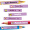 Sunnywall® Namensaufkleber Kinder – Stifteaufkleber personalisiert für Schule & Kita, ideal für Stifte & Schulsachen, wasserfest & spülmaschinenfest, extra starker Halt (Lavendel)