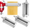 Juego de accesorios para hacer pasta para cualquier batidora KitchenAid, incluye rodillo para hojas de pasta, cortador de espaguetis, accesorios para cortador de fettuccine y cepillo de limpieza