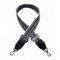 Kiwochy Taschengurt Schulterriemen mit Streifen Muster 1.57 Breiter Schultergurt längenverstellbarer 30- 48.8 Karabiner Farbe Schwarz Leinwand Schultergurt für Taschen Handtaschen Unisex
