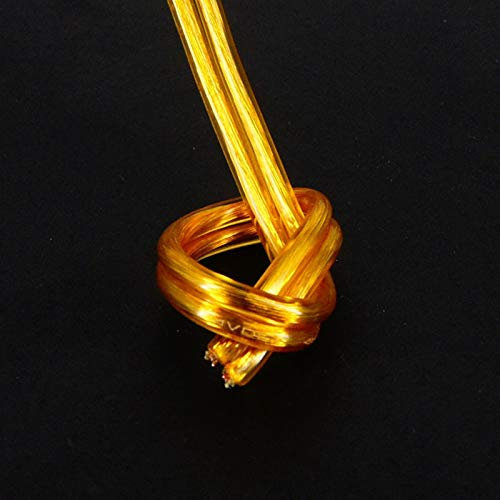 Geeyu ZHaonan-Fil de cuivre Ligne parallèle Transparente de Fils électriques de 10 mètres, Deux câbles Plats Noyau pour Lampe de Table à Lustre Ligne de cuivre en Cristal Pièces de Rechange