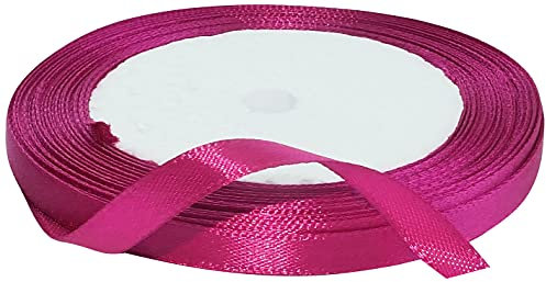 AERZETIX - C50444 - Satinband dekorativ glänzendes - 6mm x 22 meter - magenta - kreative projekte nähkunst geschenkverpackung zur geburtstagsfeier