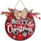 ZHAOMIMI Couronne de Noël Porte Decoration Guirlande de Noël Porte d'entrée Suspendue Couronne