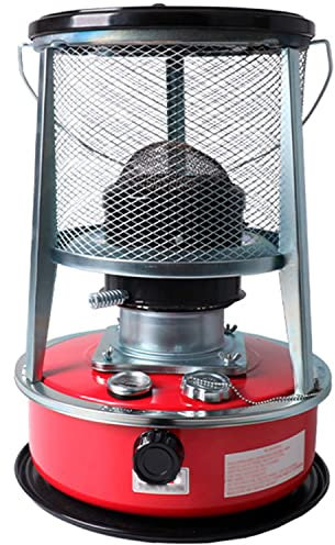 Camping Heizstrahler Petroleum Heizung 1300W Zeltheizung Tragbare Heizgerät Kerosinölheizung Großer Kraftstofftank Für Innenräume Für Boot, Yacht, Patio, Camping & Outdoor-Red