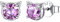 ChicSilver Silber Ohrstecker mit Alexandrit Gebursstein Krone Ohrringe Damen Mädchen Ohrringe mit Krone Symbol für Geburtstag Weihnachten