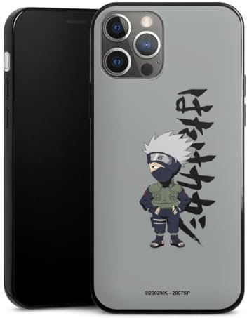 Slim Case extra dünn kompatibel mit Apple iPhone 12 Pro Silikon Handyhülle schwarz Hülle Offizielles Lizenzprodukt Naruto Shippuden Kakashi