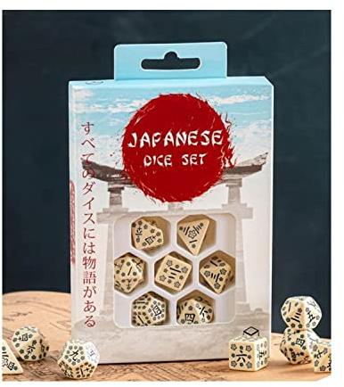 Q-Workshop Japanese Dice Set: Last Words Stone