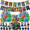 Sovanna Rainbow Friends Birthday Party Supplies and Decorations - Happy Birthday Banner, Cake Topper, Cupcake Toppers, Balloons for Kids