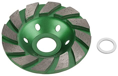 Diamond Grinding Wheel Cup 4 inch/100 mm Concrete Turbo Diamond Grinding Disc Wheel 12 Segs Heavy Duty Angle Grinder Wheels Diamond Sanding Wheel for Marble Concrete Stone Ceramic Polishing