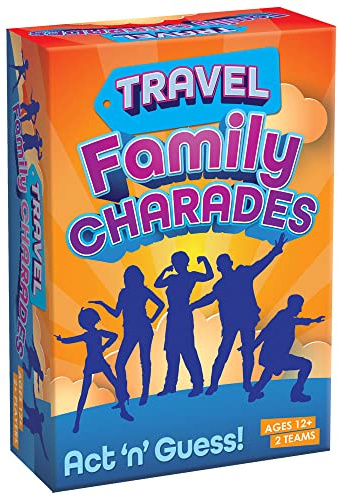 Cheatwell Games Travel Family Charades - Miming Game for Kids and Adults - Great for Road Trips