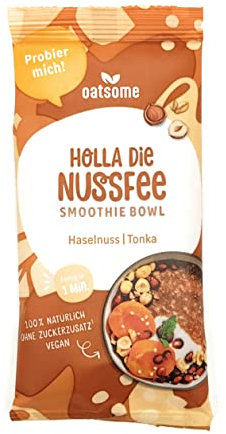Oatsome Smoothie Bowl Holla die Nussfee - Smoothie zum löffeln - Frühstückersatz, Holla die Nussfee, 50g, Menge:1 Stück