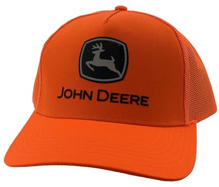 John Deere Casquette de camionneur pour homme, taille unique, orange (blaze), Taille unique