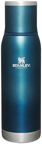 Stanley Adventure to Go Isolierter Reisebecher, 750 ml, auslaufsichere Edelstahl-Isolierflasche mit isoliertem Becherdeckel und spritzwasserfreiem Verschluss
