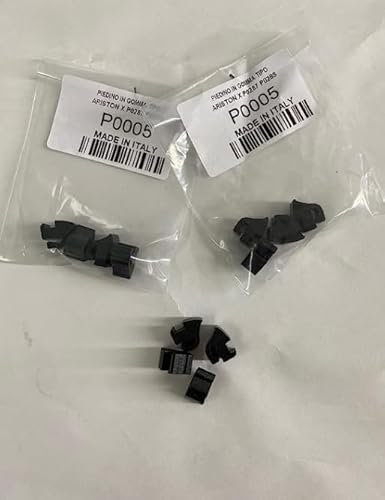 FIGEVIDA ARISTON HOTPOINT INDESIT 12 gommini per griglia piano cottura a gas a tassellino sporgente in gomma ignifuga resistenti alla fiamma e calore (made in italy)