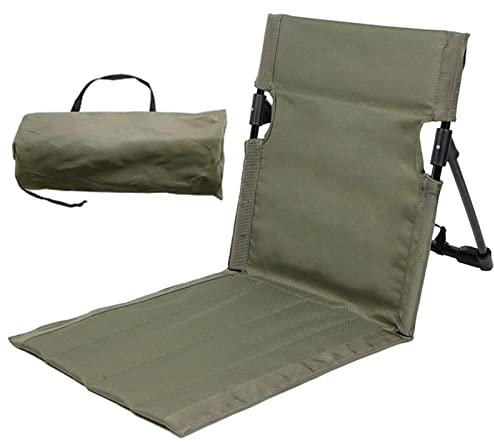 Hitburu Strandmatte Mit Rückenlehne, Stadionsitze Für Tribünen Mit Rückenstütze, Gepolsterte Strandmatte Liege, Für Garten Strandstuhl Für Den Außenbereich (Nicht Verstellbar Rückenlehne)