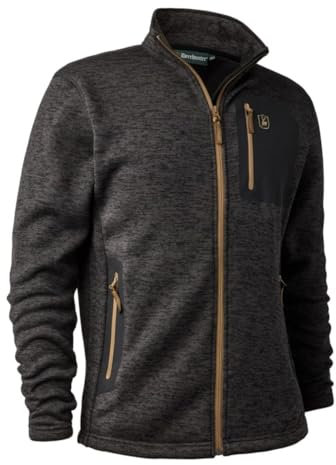 Deerhunter Sarek Knitted Jacket - Dark Grey Melange