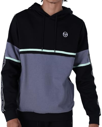 Sergio Tacchini Midday Hoodie, 507 - Black Quiet Shade, Medium-Large