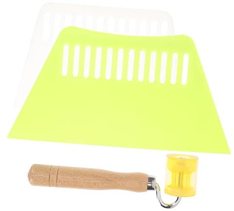 BESTonZON 1 Satz Quilten Rollrad Farbschaber Aus Kunststoff Schalldämpfende Rolle Rakel-nahtroller Kunststoffverkleidungswerkzeug Bildschirm-kit Abzieher Hintergrund Efeu Eisen