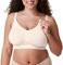 Bravado Designs Body Silk Seamless Nursing Bra for Breastfeeding, Wireless Maternity Bra, Pearl, Large