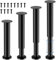 TELANKS 4er Set Möbelfüße Höhenverstellbar mit Sockel, 25-43cm Möbelfüße Verstellbar, Ersatzbeine für schwere Möbel aus Metall, Geeignet für Bett/Sofa/Schrank/Sofa/Kommode/Bett/Tisch