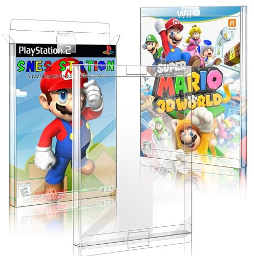 CollectHall Videospiel-Schutz, Game-Box-Schutzhüllen, 10 Stück, Transparent, Harter PET-Kunststoff, Kompatibel mit Xbox, PS2, WII, GameCube und DVD