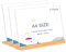 Presentoir A4 Acrylique avec Base en Bois porte affiche, Lot de 3 Porte Menu, Porte Document Mariage Porte-documents inclinés en acrylique transparent, présentoirs de comptoir (A4-horizontal -clair)